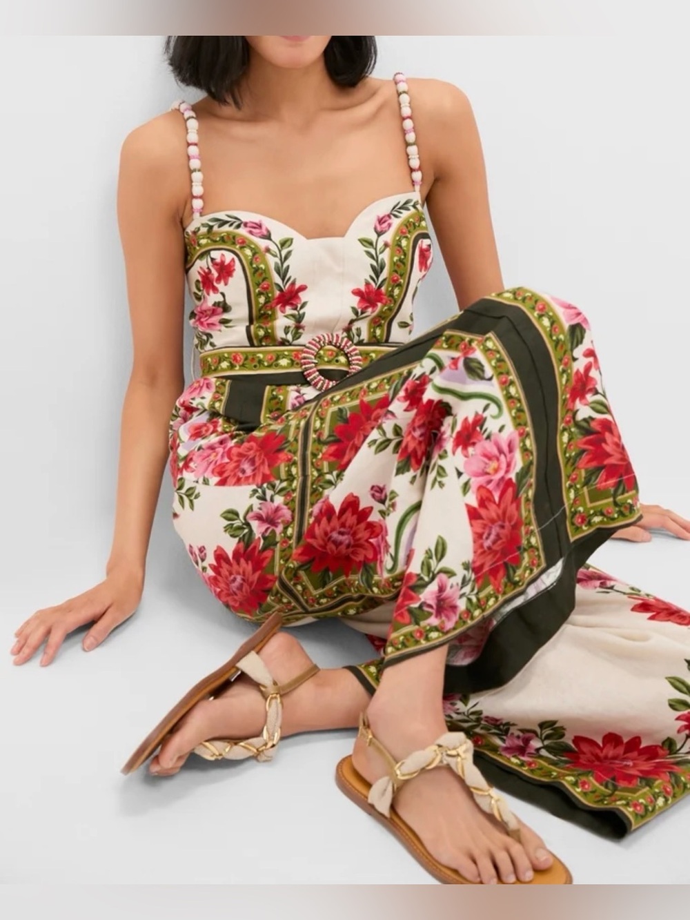 FARM Rio Wonder Rio Sand Sleeveless Jumpsuit - Picture 5 of 16